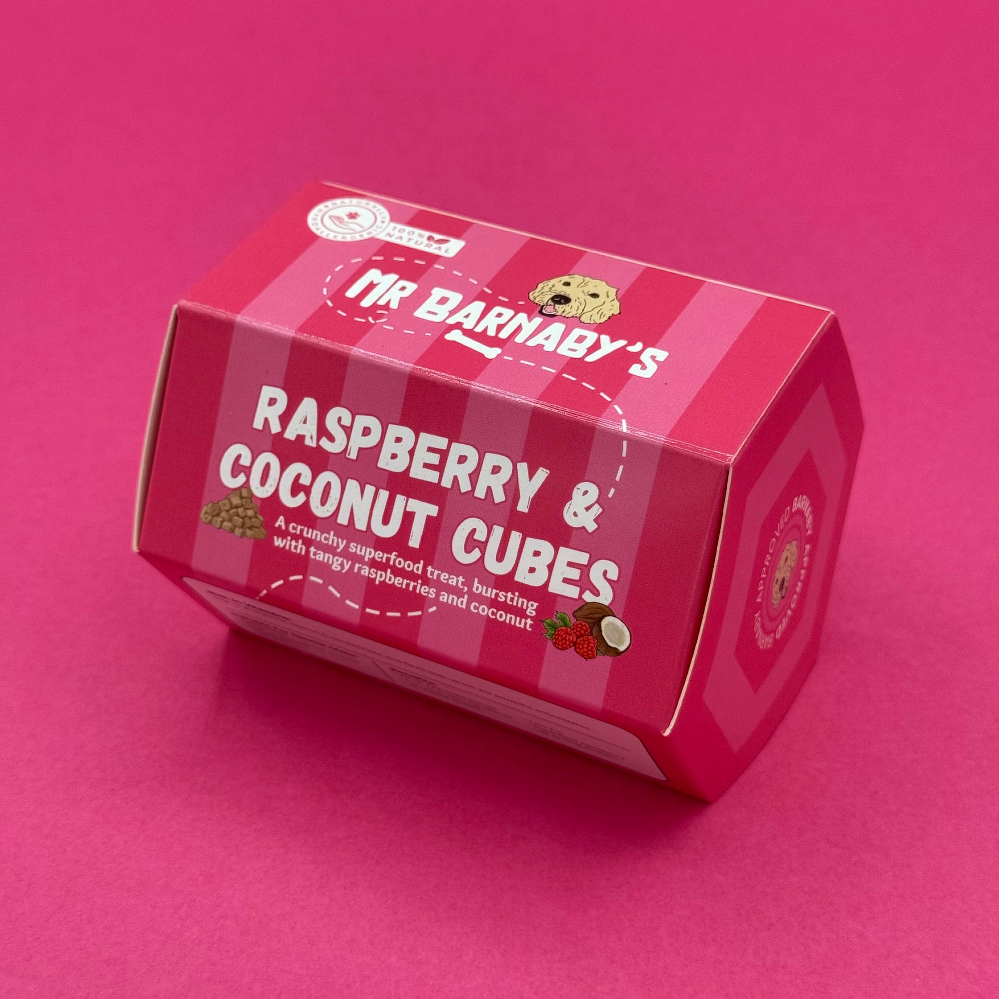 Raspberry & Coconut Cubes (100g)